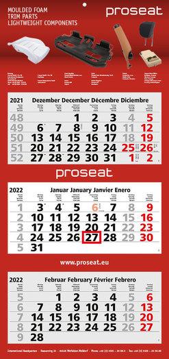 DER RIESE Monatskalender Referenz Proseat Maxi Light