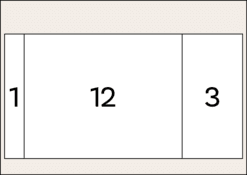 DER RIESE Kalendarium DIN A0 Aufteilung 1/12/3