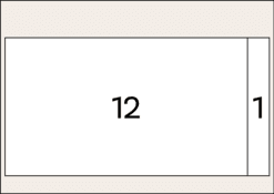 DER RIESE Kalendarium DIN A0 Aufteilung 12/1