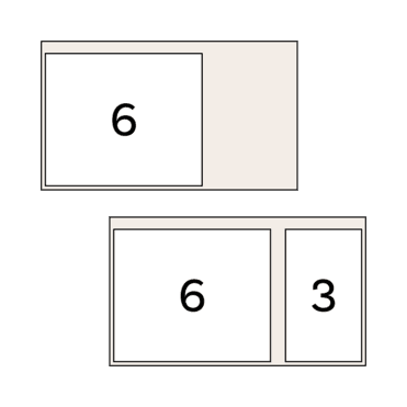 DER RIESE Kalenderkarten Ausführung Sonderformat 2x6 und 3