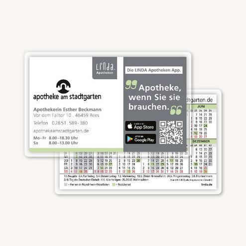DER RIESE Kalenderkarte Apotheke Stadtagrten