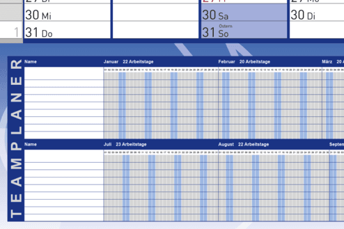DER RIESE Plakatkalender Teamplaner
