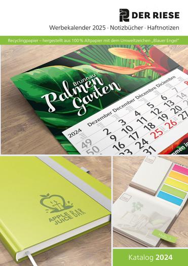 DER RIESE Katalog - Werbekalender 2025, Notizbücher und Haftnotizen
