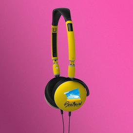 DER RIESE Werbemittel Homeoffice faltbare Kopfhörer mit Mirko