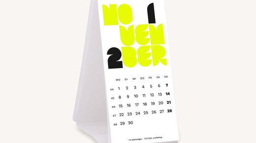 DER RIESE Werbemittel Aufstellkalender Teaser